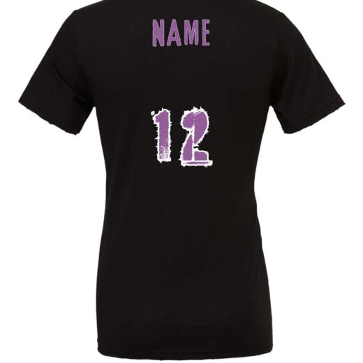 Btw Black T-Shirt with Purple Logo - Image 2